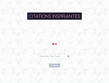 Tablet Screenshot of citations-inspirantes.fr